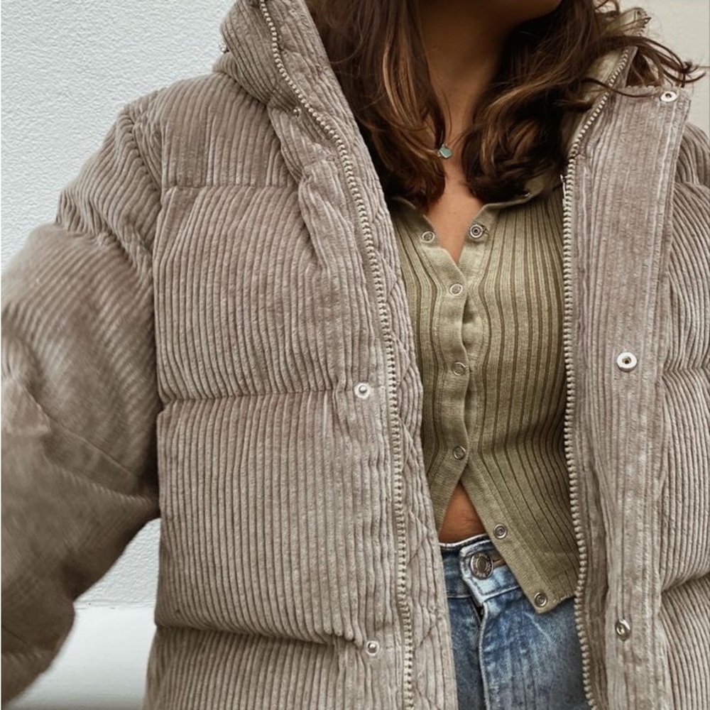 Aritizia Cushcord™ French corduroy goose down puffer jacket